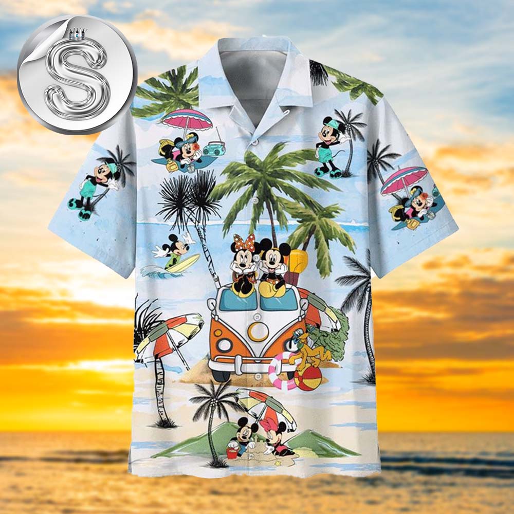 Disney Mickey And Minnie Print Monogram Pattern 2025 Hawaiian Shirt Disney Mickey And Minnie Print Monogram Pattern 2025 Hawaiian Shirt