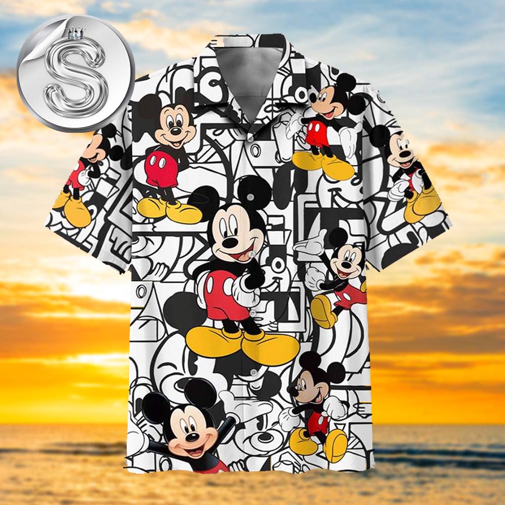 Disney Mickey Mouse 2 All Over Print Aloha Summer Beach Hawaiian Shirt Disney Mickey Mouse 2 All Over Print Aloha Summer Beach Hawaiian Shirt