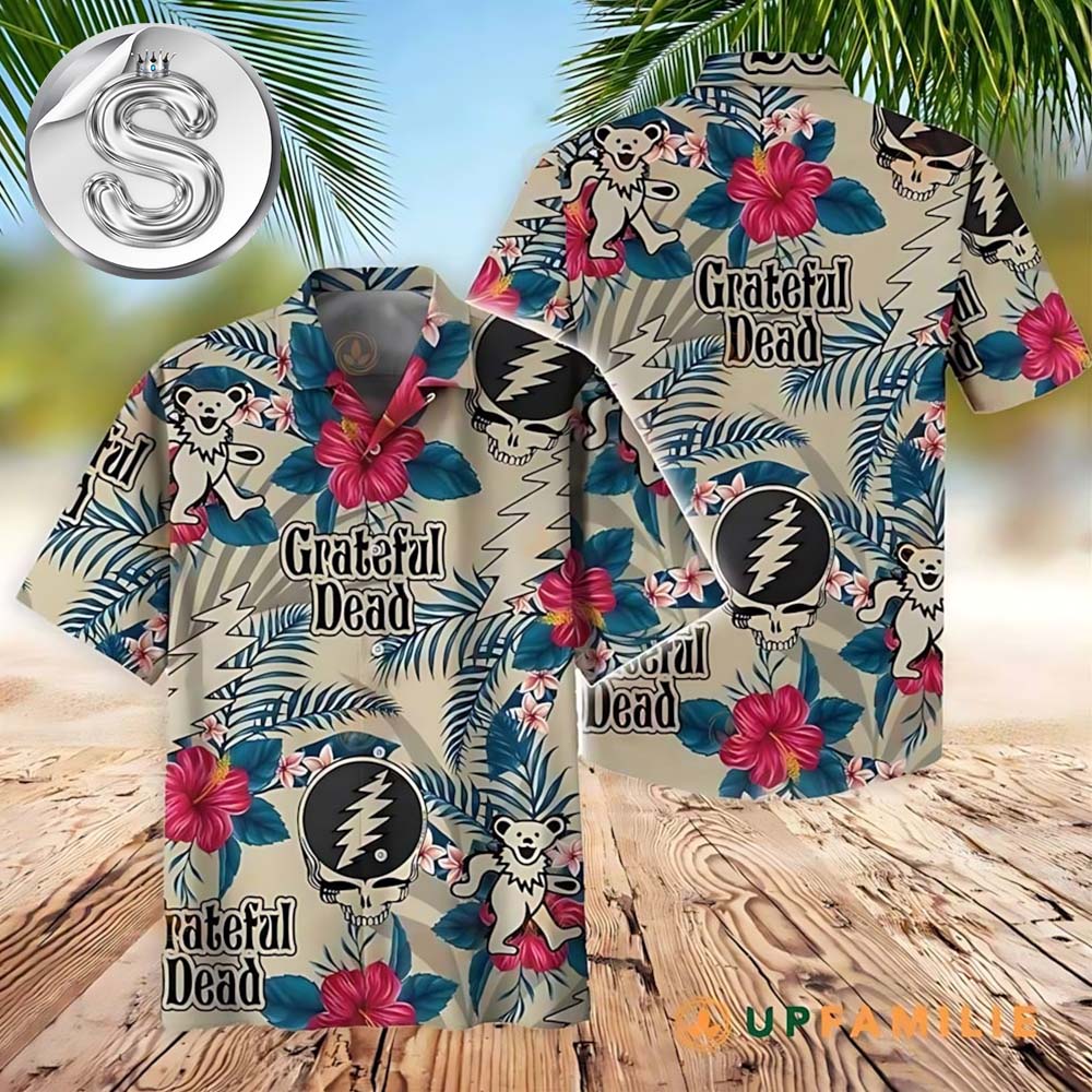 Grateful Dead Grateful Dead Logo Pattern Monogram Pattern 2025 Hawaiian Shirt Grateful Dead Grateful Dead Logo Pattern Monogram Pattern 2025 Hawaiian Shirt