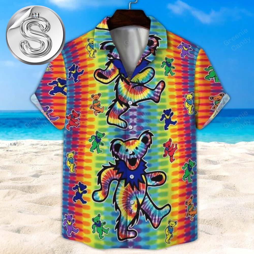 Grateful Dead Rainbow Dancing Bears 2025 Summer Hawaiian Shirt Grateful Dead Rainbow Dancing Bears 2025 Summer Hawaiian Shirt