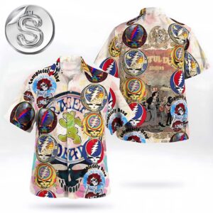 Grateful Dead Vintage Collage All Over Print 2025 Aloha Summer Beach Hawaiian Shirt