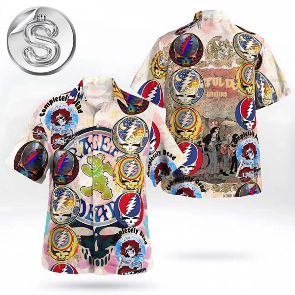 Grateful Dead Vintage Collage All Over Print 2025 Aloha Summer Beach Hawaiian Shirt