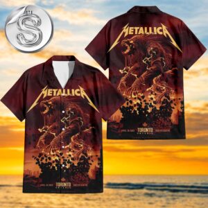 Metallica M72 World Tour At Toronto Canada Poster For The Rogers Center In Ontario On April 26 2025 Monsters Of Rock Art Work By John Guydo 2025 Aloha Summer Hawaiian Shirt
