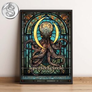 A Perfect Circle At The Sessanta V2.0 Show At Seminole Hard Rock In Hollywood FL On May 6th 2025 Home Decor Poster Canvas