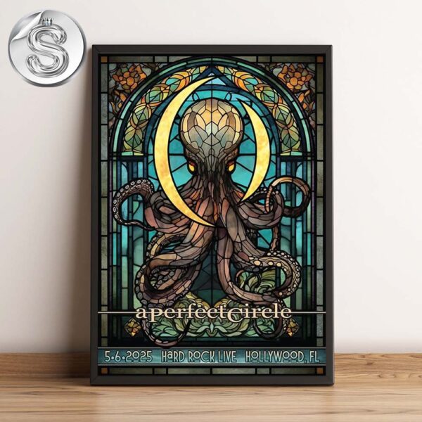 A Perfect Circle At The Sessanta V2.0 Show At Seminole Hard Rock In Hollywood FL On May 6th 2025 Home Decor Poster Canvas