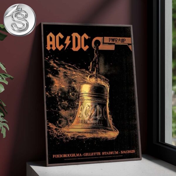 ACDC Foxborough MA PWR UP Tour 2025 For Gillette Stadium On May 4th 2025 Home Decor Poster Canvas
