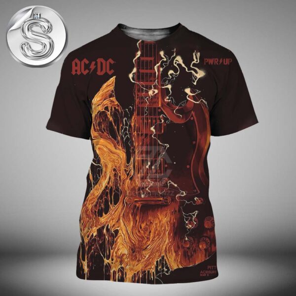 ACDC PWR Up Tour 2025 Live Show Music Poster For Acrisure Stadium In Pittsburgh PA On May 8th 2025 All Over Print Shirt