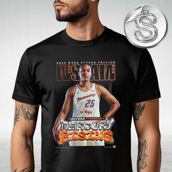 Alyssa Thomas Mercury Rising WLAM Slam 256 2025 WNBA Season Cover Tee Unisex T-Shirt