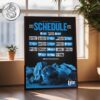 Buffalo Bills 2025 NFL Schedule Week 1 To 18 Matchups Game Dates Home Decor Poster Canvas