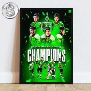 Congrat To London Knights On Back-To-Back OHL Championships Home Decor Poster Canvas