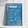 Green Bay Packers 2025 NFL Schedule Week 1 To 18 Matchups Game Dates Home Decor Poster Canvas