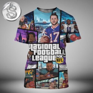 GTA VI NFL Edition National Football League 2025 Fox Sport All Over Print Shirt