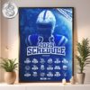 Houston Texans 2025 NFL Schedule Week 1 To 18 Matchups Game Dates Home Decor Poster Canvas