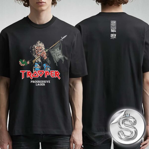 Iron Maiden Crew x Trooper Run For Your Lives World Tour Edition Two Sides Unisex T-Shirt