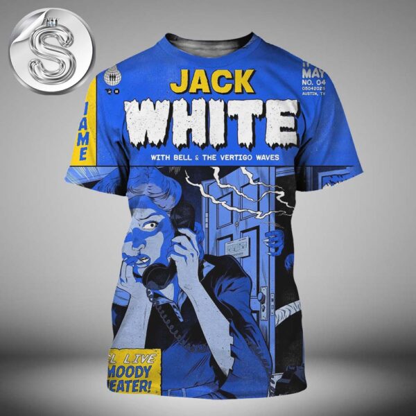 Jack White With Bell And The Vertigo Waves ACL Live At The Moody Theater In Austin Texas On May 4 2025 All Over Print Shirt