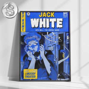 Jack White With Bell And The Vertigo Waves ACL Live At The Moody Theater In Austin Texas On May 4 2025 Home Decor Poster Canvas