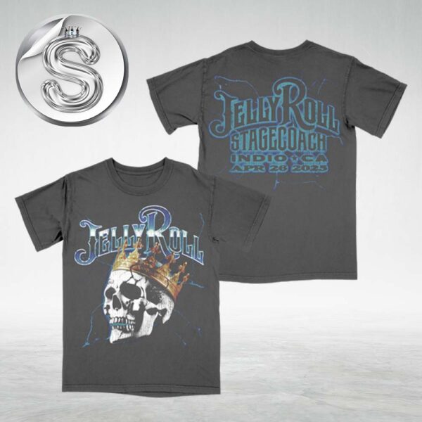 Jelly Roll Stagecoach Skull King Tee All Over Print Shirt