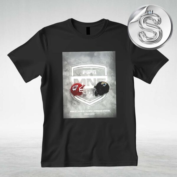 Kansas City Chiefs Vs Jacksonville Jaguars For Monday Night Football At The Bank Stadium On Week 5 October 6th 2025 NFL Season Unisex T-Shirt