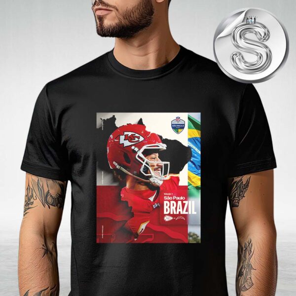 Kansas City Chiefs Vs Los Angeles Chargers NFL Week 1 Schedule 2025 Matchups At Sao Paulo Game Unisex T-Shirt