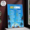 Los Angeles Chargers Vs Kansas City Chiefs Matchups On Week 1 Friday September 5th NFL Schedule 2025 Home Decor Poster Canvas