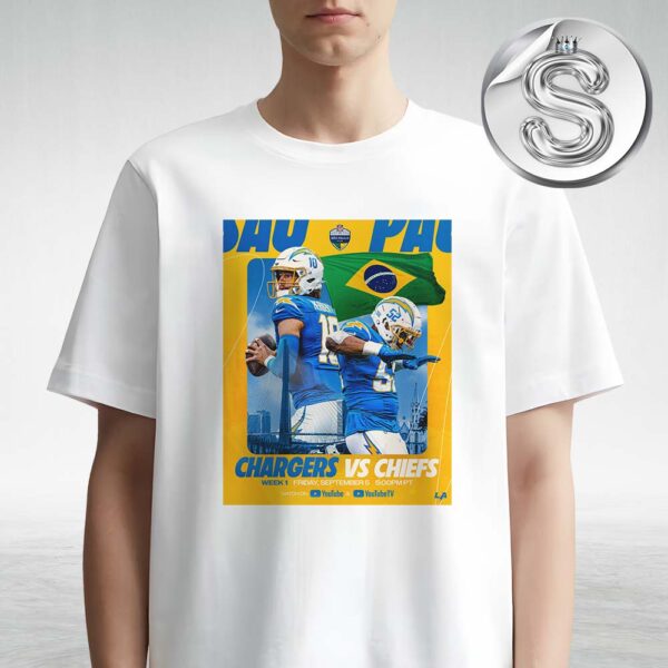 Los Angeles Chargers Vs Kansas City Chiefs Matchups On Week 1 Friday September 5th NFL Schedule 2025 Unisex T-Shirt