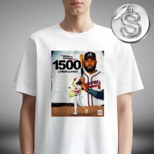 Marcell Ozuna From Atlanta Braves Reached 1500 Career Games In History MBL Season Unisex T-Shirt
