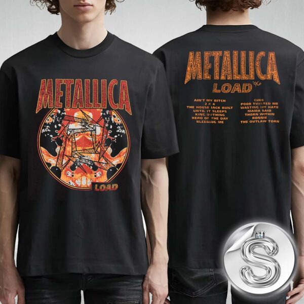 Metallica Load Vintage Tracklist Merch Tee Two Sides Unisex T-Shirt