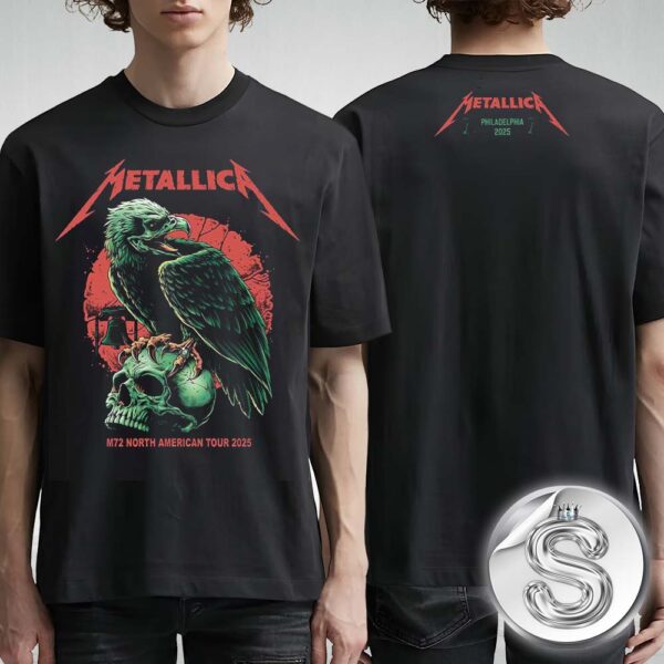 Metallica M72 Philly Pop-Up Shop Merch For Philadelphia At Lincoln Financial Field In Pennsylvania On May 23th 25th 2025 M72 North America Tour Two Sides Unisex T-Shirt