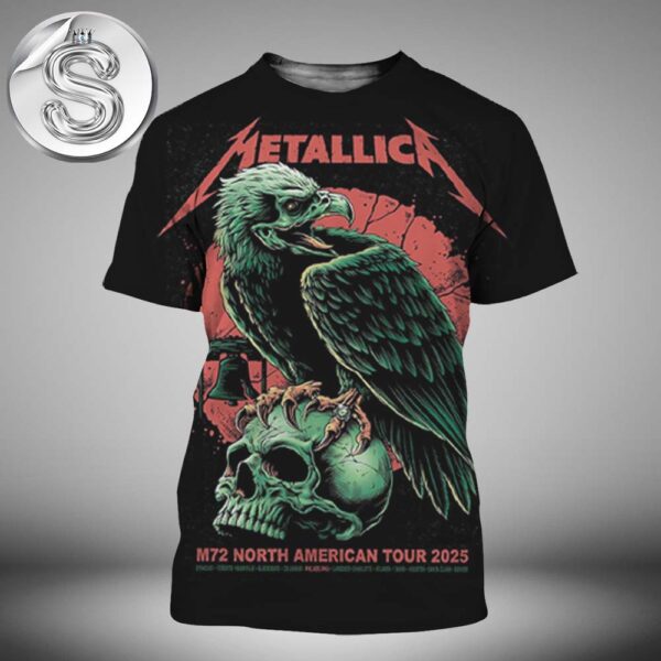 Metallica M72 Philly Pop-Up Shop Poster For Philadelphia At Lincoln Financial Field In Pennsylvania On May 23 25 2025 North America Tour All Over Print Shirt