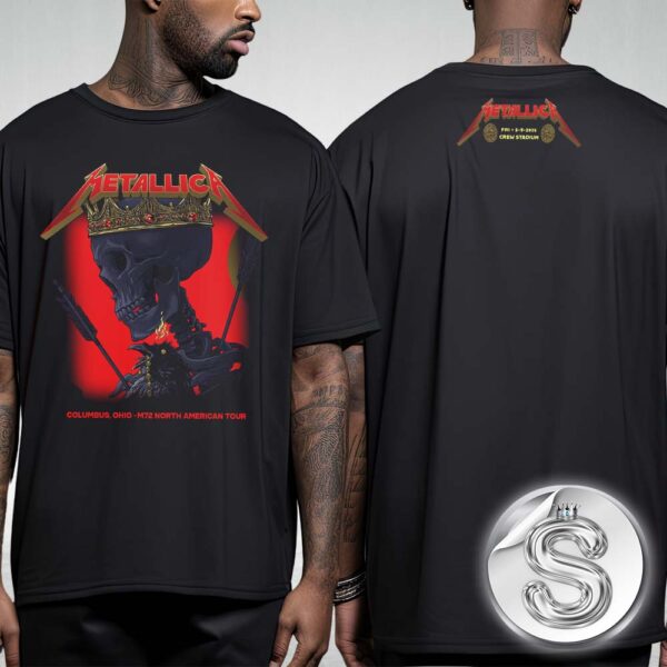Metallica M72 Sonic Temple 2025 Columbus Night 1 Merch Tee For Crew Stadium In Ohio On May 9 2025 M72 North American Tour No Repeat Weekend Festival Two Sides Unisex T-Shirt