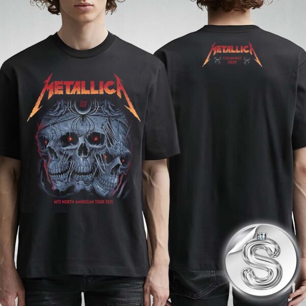 Metallica M72 Sonic Temple 2025 Shop Pop Up Merch Tee At Historic Crew Stadium In Columbus Ohio On May 9th And 11th 2025 M72 North American Tour Two Sides Unisex T-Shirt