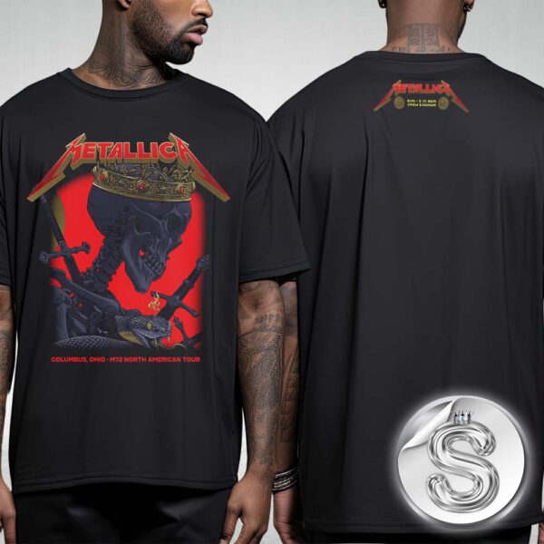 Metallica M72 Sonic Temple Fest Full Show Combined Posster For Historic Crew Stadium In Columbus OH On May 11th 2025 Two Sides Unisex T-Shirt