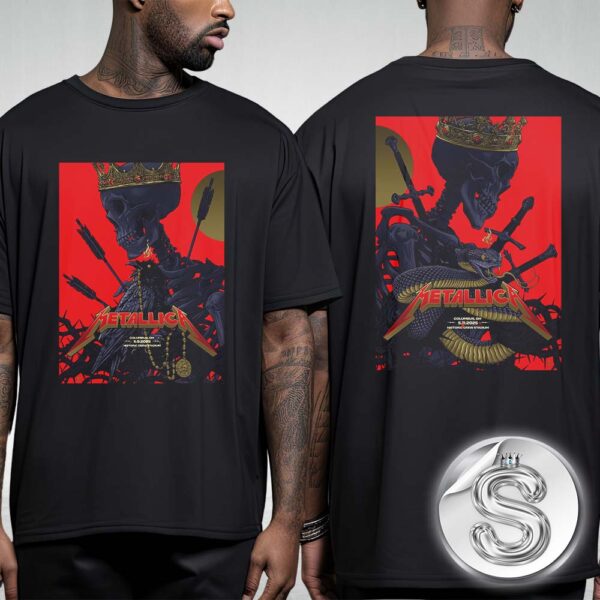 Metallica M72 Sonic Temple Full Show Combined Posster For Historic Crew Stadium In Columbus OH On May 9 And 11 2025 Two Sides Unisex T-Shirt