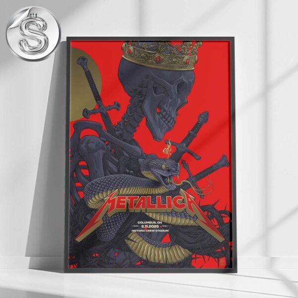 Metallica M72 Sonic Temple Poster For Tonight Show At Historic Crew Stadium In Columbus OH On May 11 2025 No Repeat Weekend Festival Home Decor Poster Canvas Home Decor Poster Canvas