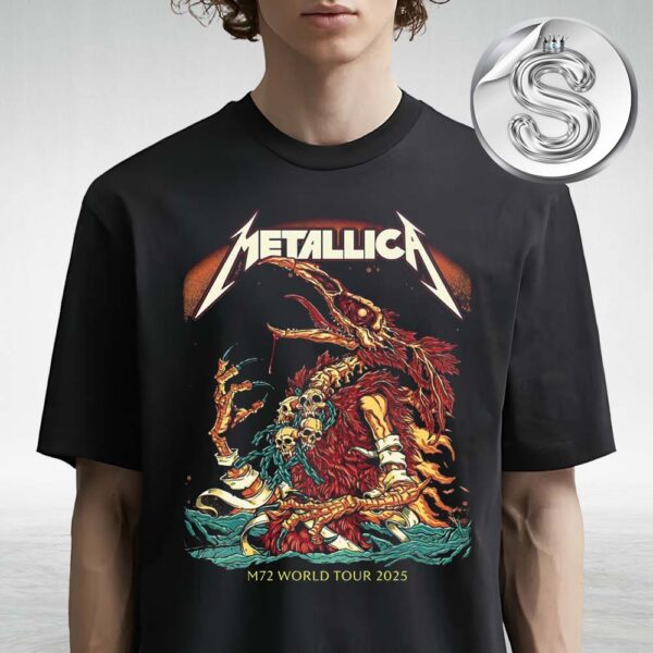 Metallica M72 World Tour North American Lane Stadium Blacksburg Virginia VA On May 7th 2025 Unisex T-Shirt