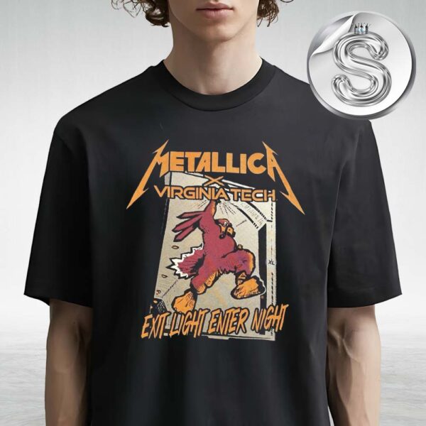 Metallica Virginia Tech Exit Light Enter Night Unisex T-Shirt