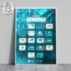 Los Angeles Rams 2025 NFL Schedule Week 1 To 18 Matchups Game Dates The Royal Tour Home Decor Poster Canvas
