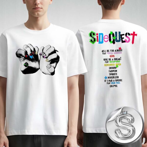 Michael Clifford SIDEQUEST Nail Art White Two Sides Unisex T-Shirt