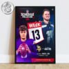 Minnesota Vikings 2025 NFL Schedule Week 1 To 18 Matchups Game Dates Home Decor Poster Canvas