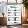 Philadelphia Eagles 2025 NFL All Schedule Week 1 To Week 18 Matchups Home Decor Poster Canvas