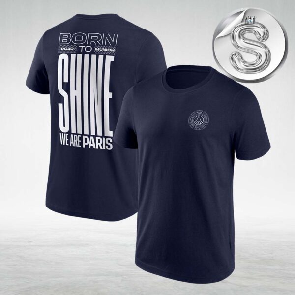 PSG Champions League Final Munich 25 Graphic Two Sides Unisex T-Shirt