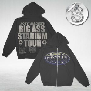 Post Malone Big Ass Stadium Tour All Over Print Zip Hoodie