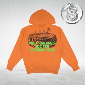 Post Malone Big Ass Stadium Tour Orange Unisex Hoodie