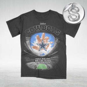 Post Malone x Dallas Cowboys Stadium Tee All Over Print Shirt