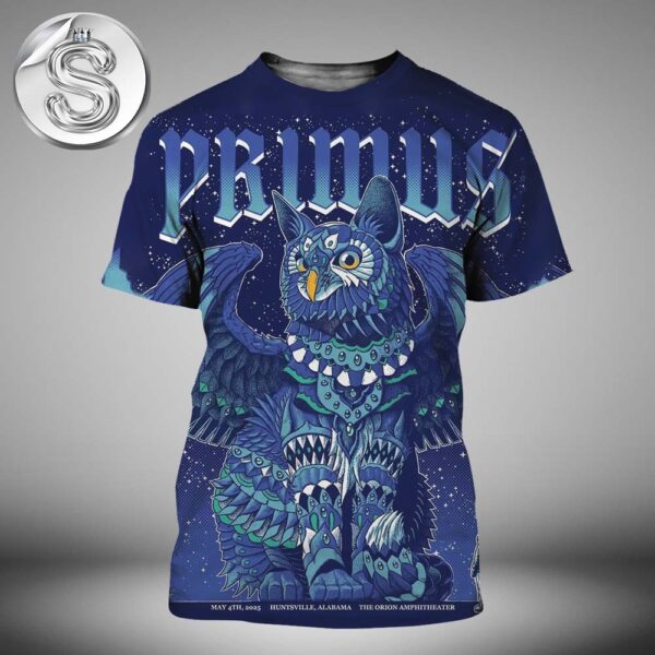 Primus The Show On May 4th 2025 At The Orion Amphitheater In Huntsville Alabama All Over Print Shirt