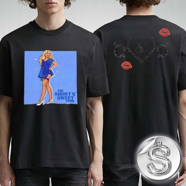Sabrina Carpenter Merch Short N Sweet Tour 2025 Two Sides Unisex T-Shirt