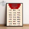 Philadelphia Eagles 2025 NFL Schedule Week 1 To 18 Matchups Game Dates Home Decor Poster Canvas
