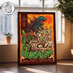 Sessanta v2.0 Puscifer- Primus And The A Perfect Circle Live Show Music Poster For The Orion Amphitheater In Huntsville AL On May 4th 2025 Home Decor Poster Canvas
