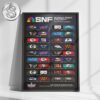 Tampa Bay Buccaneers 2025 NFL Schedule 50th Seasons Matchups Home Decor Poster Canvas