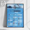 The Minnesota Vikings 2025-26 NFL Season Schedule Matchups Week 1 To Week 18 Home Decor Poster Canvas